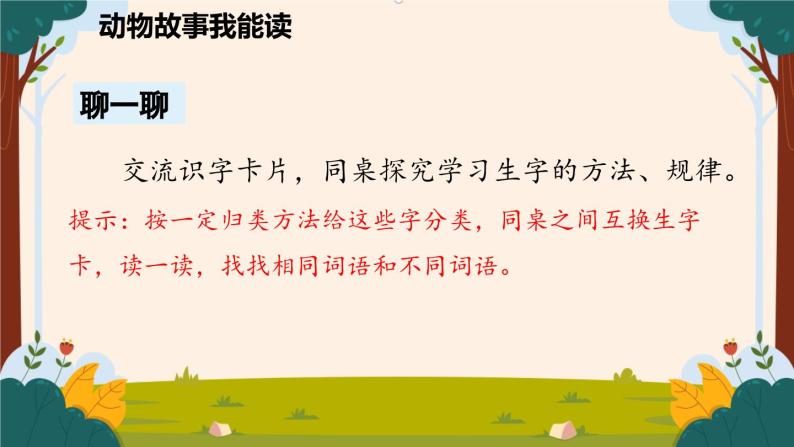 部编版语文二上第八单元 任务二 活动一：读读故事里的动物世界（课件PPT+教案+导读单）03