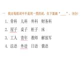 小学毕业语文总复习第三章词语过关训练教学课件