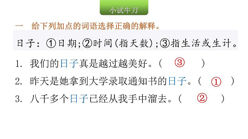 小学毕业语文总复习第三章词语第一节词语的理解和辨析教学课件第3页