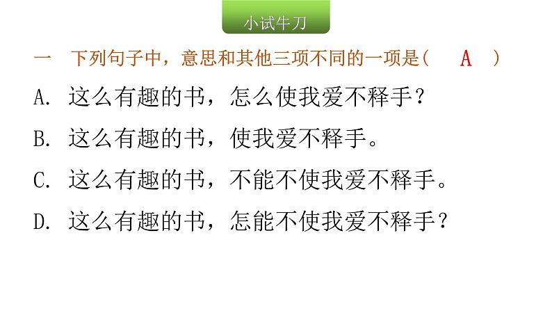 小学毕业语文总复习第四章句子第三节句式的转换教学课件第3页