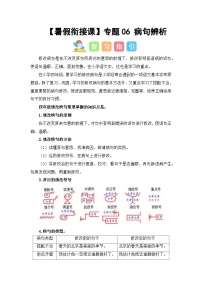 专题06 病句辨析（讲义+试题） -2023年四升五语文暑假衔接课（统编版）