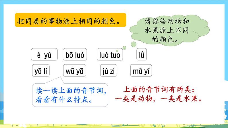 人教部编语文1上 第2单元 《语文园地二》 PPT课件+教案04