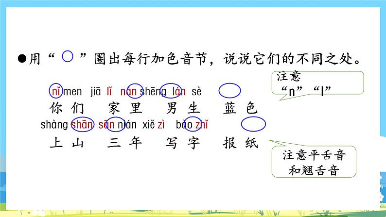 人教部编语文1上 《语文园地五》 第二课时第3页