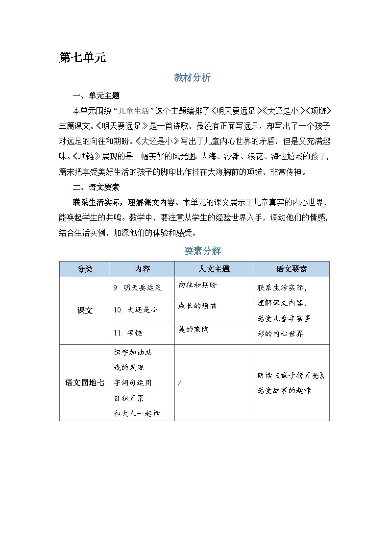 人教部编语文1上 第7单元《 语文园地七》 PPT课件+教案01