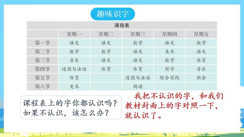 人教部编语文1上 第2单元 《语文园地二》 PPT课件+教案02