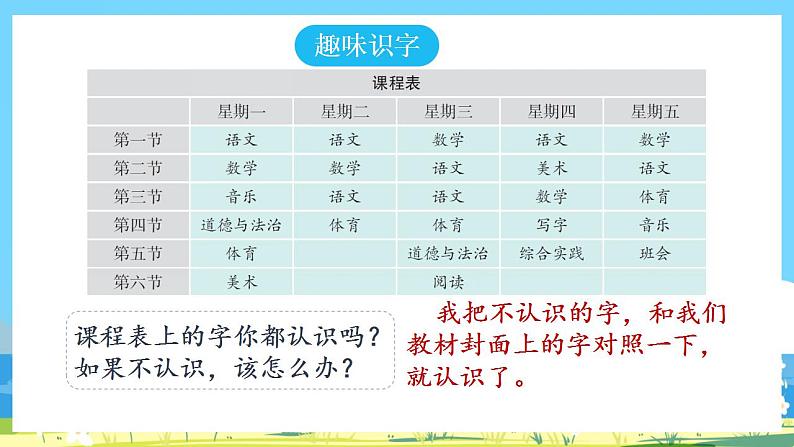 人教部编语文1上 《语文园地二》课件 第一课时第2页