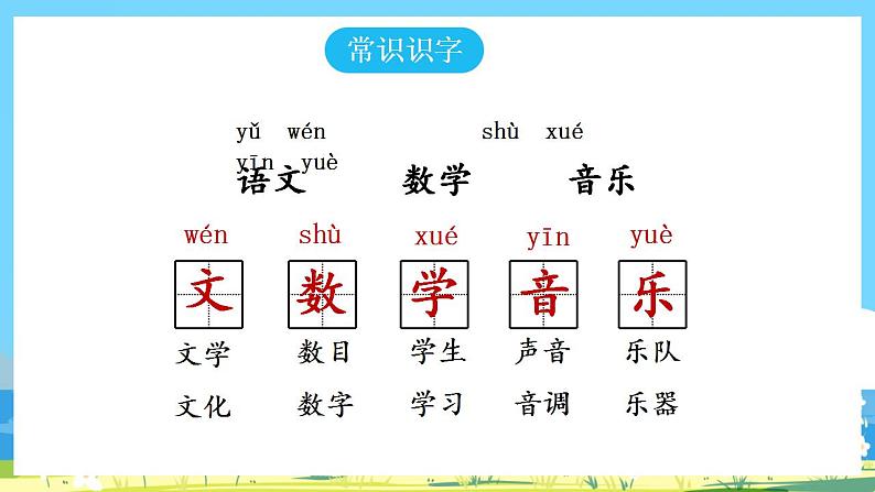 人教部编语文1上 《语文园地二》课件 第一课时第3页