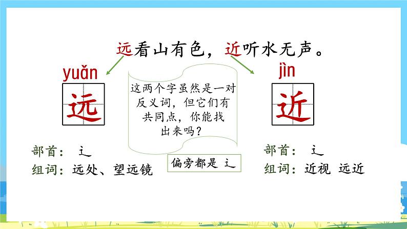 人教部编语文1上 第5单元 6.《画》 PPT课件+教案+练习08