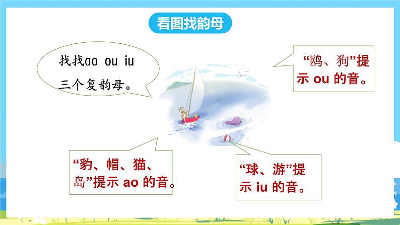 人教部编语文1上 第3单元 10.《ɑo ou iu》 PPT课件+教案+练习06