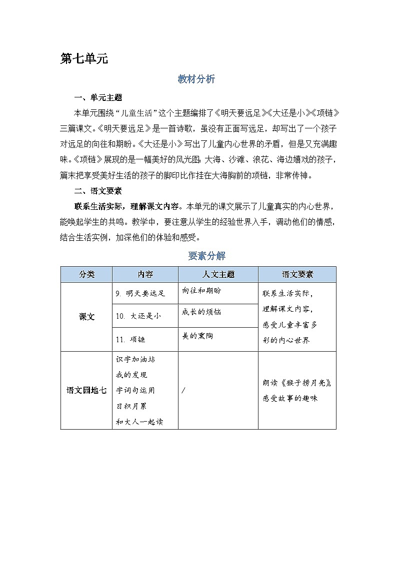 人教部编语文1上 第7单元《 语文园地七》 PPT课件+教案01