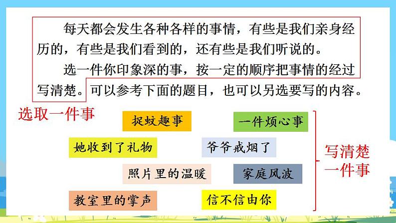 部编版四上语文  《习作：生活万花筒》  课件+教案05