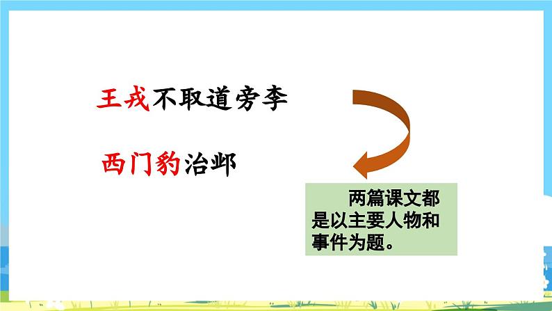 部编版四上语文  26 《西门豹治邺》  课件+教案+练习+素材02