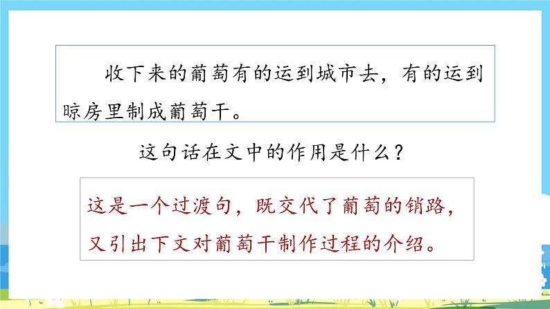 人教部编语文2上 第4单元 11《葡萄沟》 PPT课件+教案+练习06