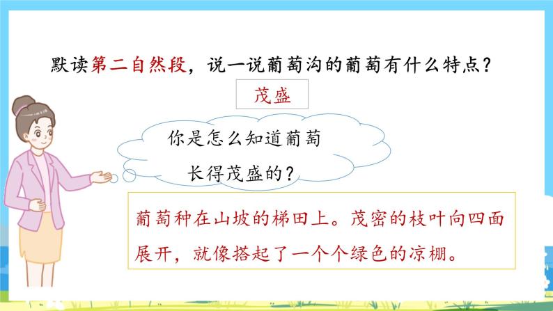 人教部编语文2上 第4单元 11《葡萄沟》 PPT课件+教案+练习07