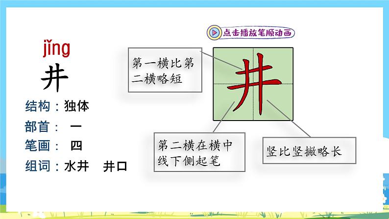 人教部编语文2上 第5单元 12.《 坐井观天》 PPT课件+教案+练习04