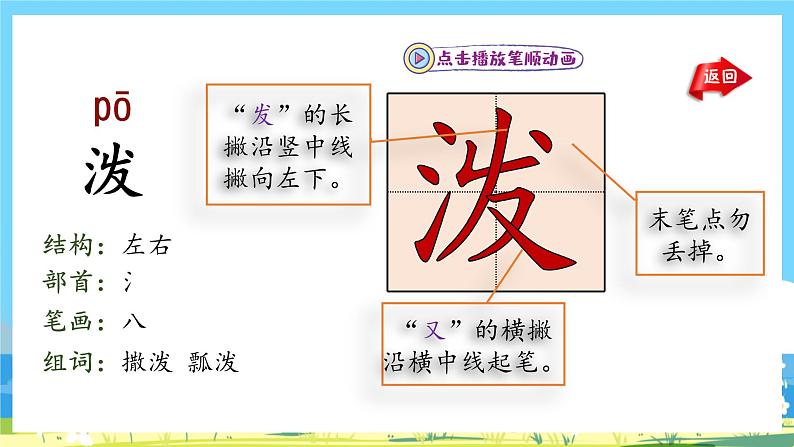 人教部编语文2上 第6单元 17.《 难忘的泼水节》 PPT课件+教案+练习04