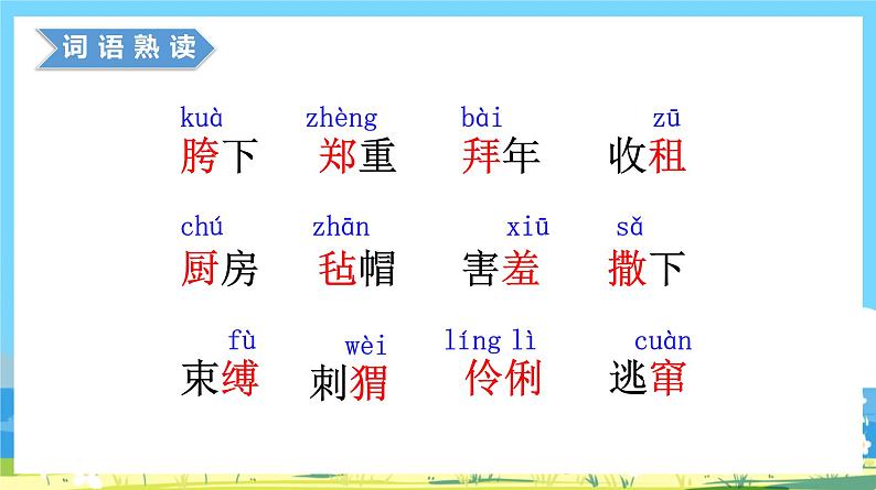 六年级上册语文（人教版）第8单元 25《少年闰土》 PPT课件+教案+练习08