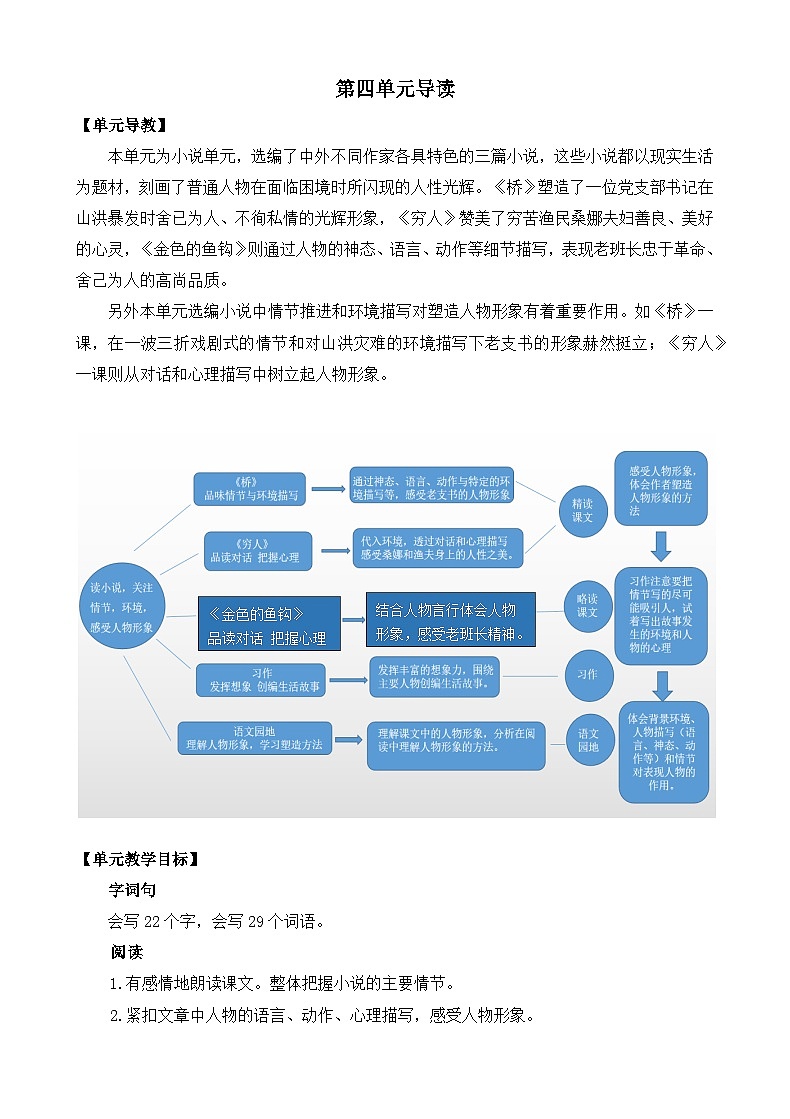 人教版六年级上册语文《13 桥》 教案第1页
