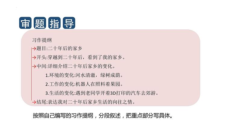 第四单元习作：二十年后的家乡（教学课件）2023-2024学年五年级语文上册（统编版）第5页