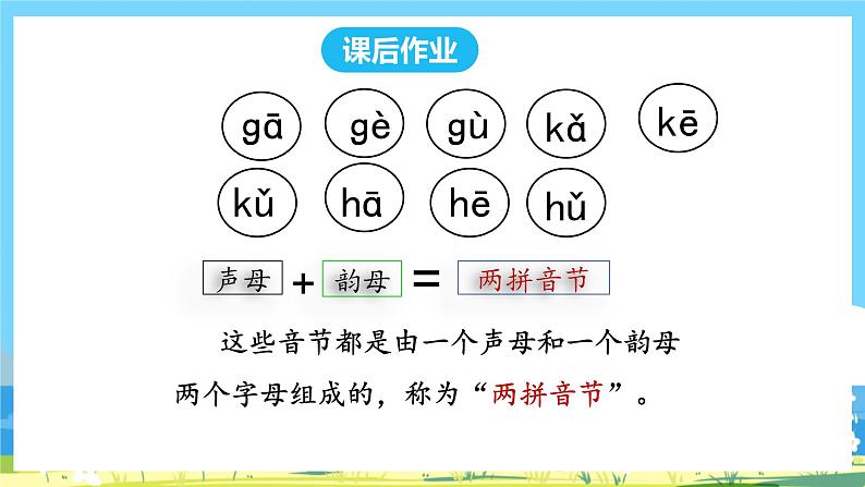 人教部编版一年级上 5.《gkh》第二课时课件02