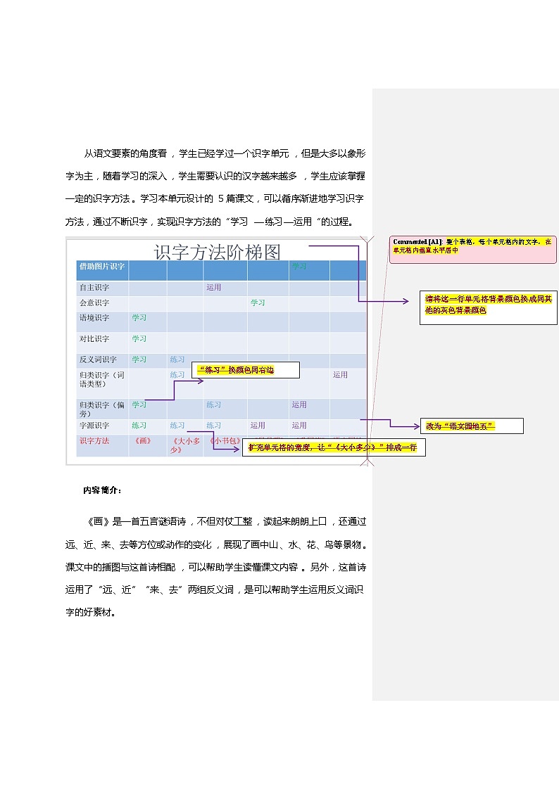 【单元教案】部编版语文一年级上册--第五单元整体教学设计02