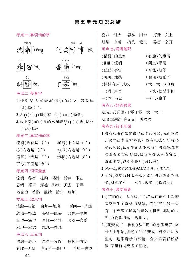 第五单元知识总结第1页