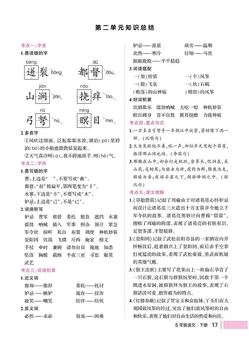 第二单元知识总结01