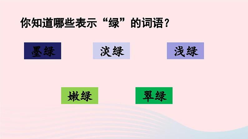 2023四年级语文下册第3单元10绿第1课时课件新人教版第3页