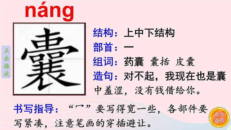 2023四年级语文下册第6单元18文言文二则笔顺动漫课件新人教版第3页