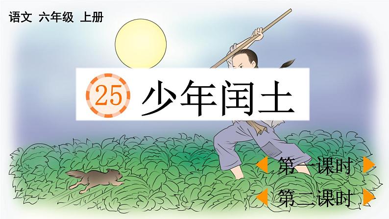 小学语文部编版六年级上册第25课《少年闰土》课件（2023秋新课标版）01