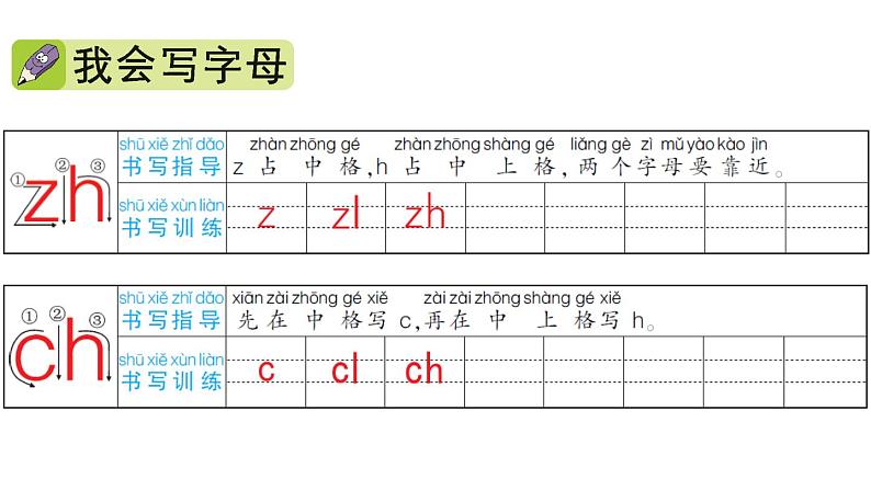 部编版一年级上册语文第二单元8、zh ch sh r课件PPT07