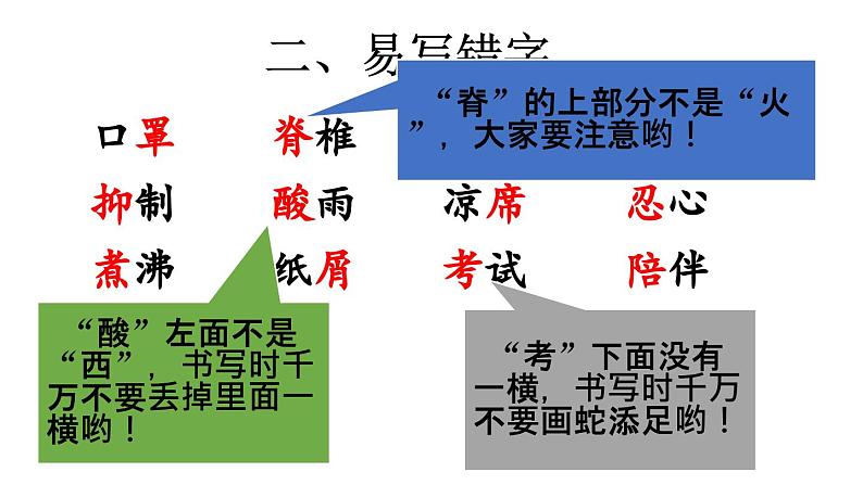 小学语文部编版五年级上册第六单元复习课件（2023秋新课标版）第4页