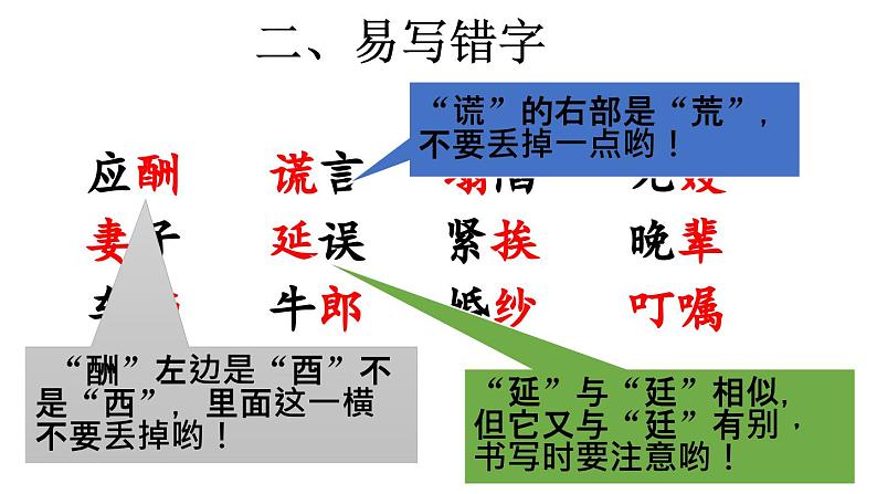 小学语文部编版五年级上册第三单元复习课件（2023秋新课标版）第4页