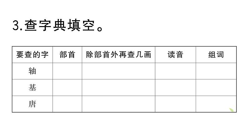 小学语文部编版三年级上册第四单元复习练习课件（2023秋新课标版）第4页