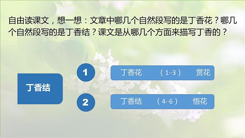 【同步备课】2丁香结 第一课时）（课件）2023-2024六年级上册语文部编版05