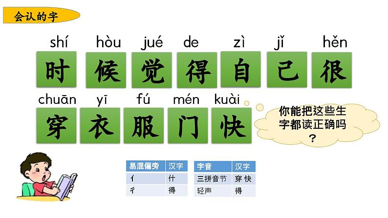 小学语文部编版一年级上册第七单元复习课件（2023秋新课标版）第4页