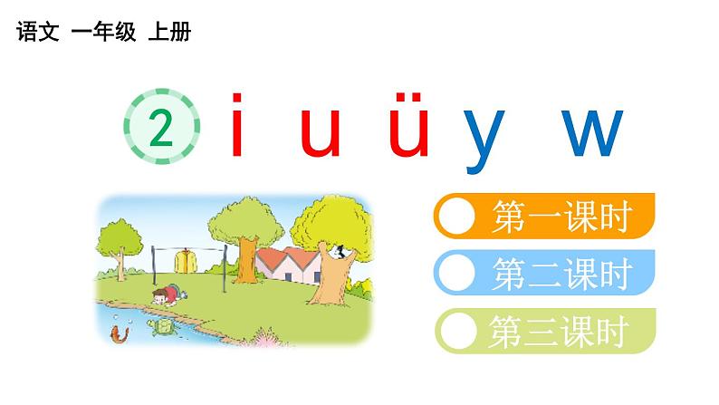 小学语文部编版一年级上册汉语拼音2 i u ü y w课件（2023秋新课标版）第1页