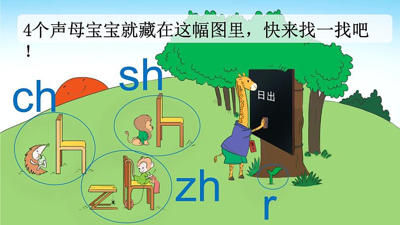 小学语文部编版一年级上册汉语拼音8 zh ch sh r课件（2023秋新课标版）第5页