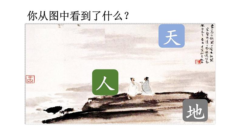 小学语文部编版一年级上册识字1 天地人课件（2023秋新课标版）07