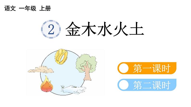 小学语文部编版一年级上册识字2 金木水火土课件（2023秋新课标版）01