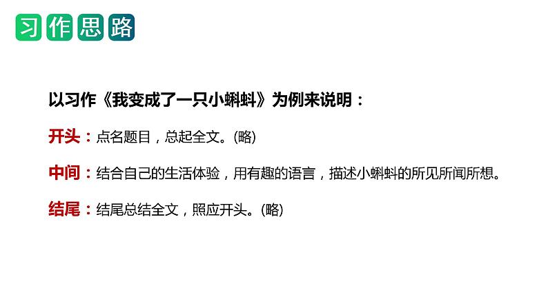 第一单元习作：变形记（课件）六年级上册语文 2023-2024学年第一学期 人教部编版第6页