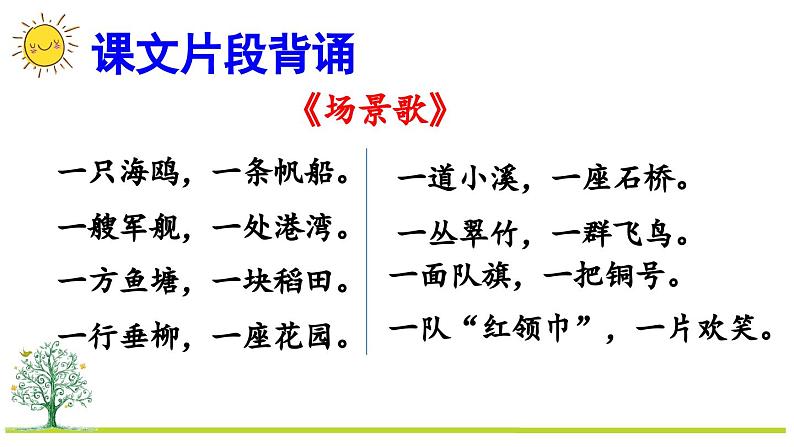 部编版二上语文期末复习专项6：积累背诵复习课件05