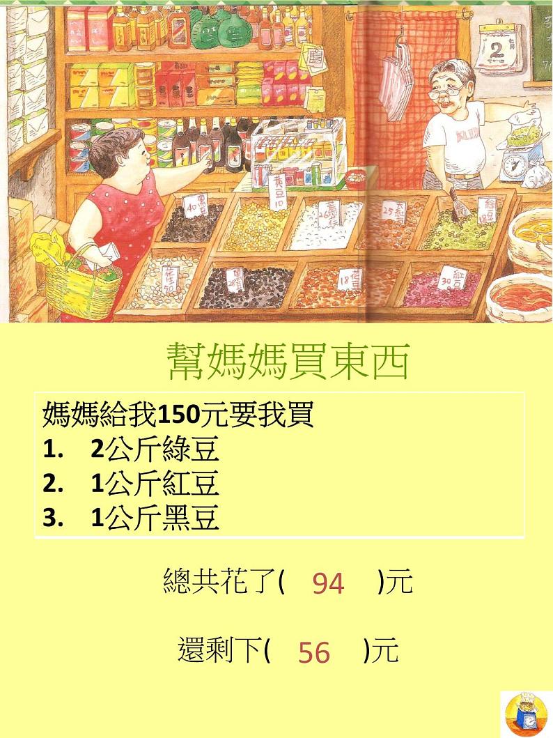 绘本故事ppt-妈妈买绿豆ppt第4页