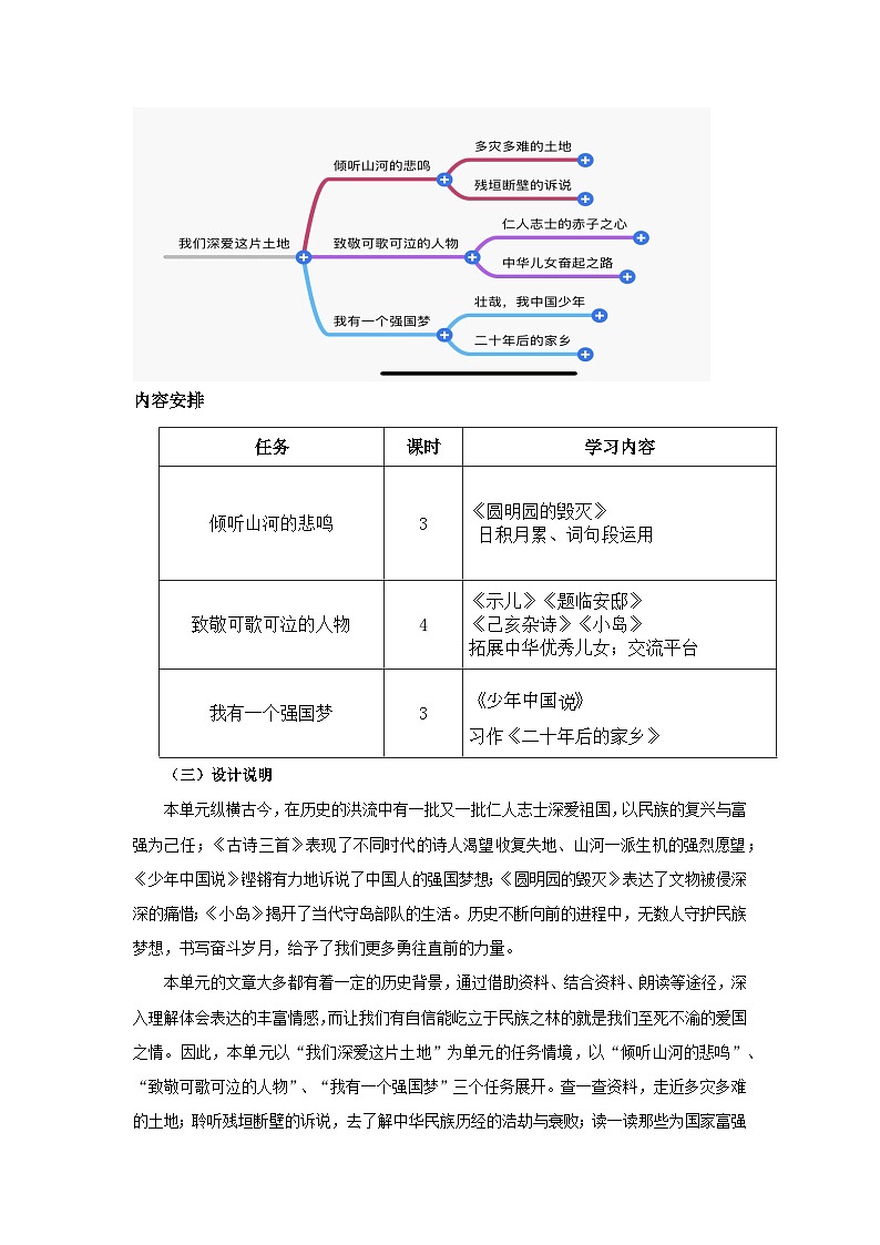 【大单元教案】 部编版 小学语文 五年级上册第四单元 我们深爱这片土地(教学设计)03