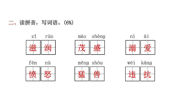 人教版小学语文四年级上册第四单元综合能力评价课件第3页