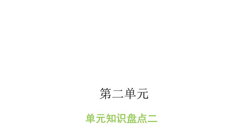 人教版小学语文四年级上册第二单元知识盘点二课件01