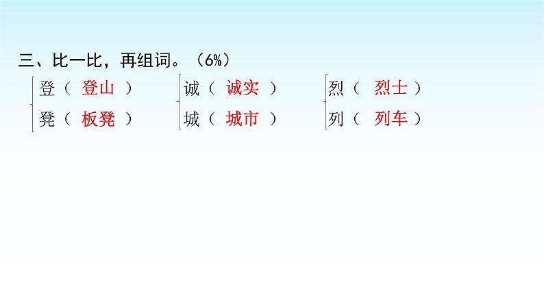 人教版小学语文三年级上册第八单元综合能力评价课件05