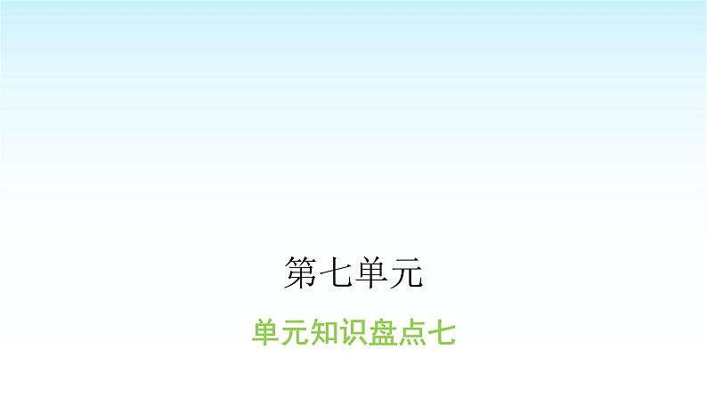 人教版小学语文三年级上册第七单元知识盘点七课件第1页