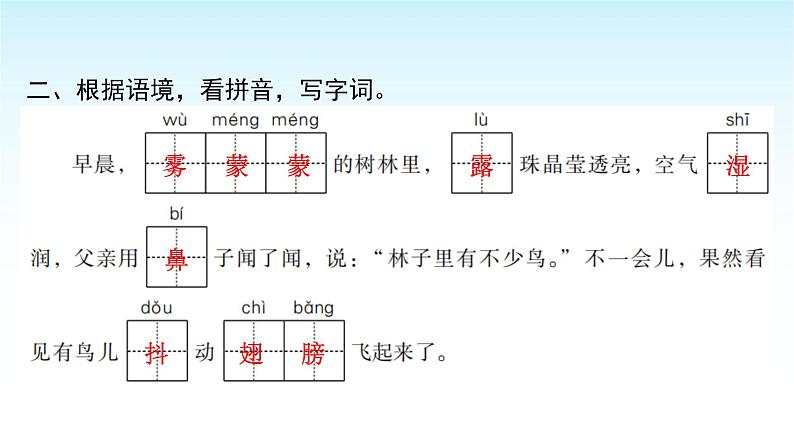 人教版小学语文三年级上册第七单元23父亲、树林和鸟课件03