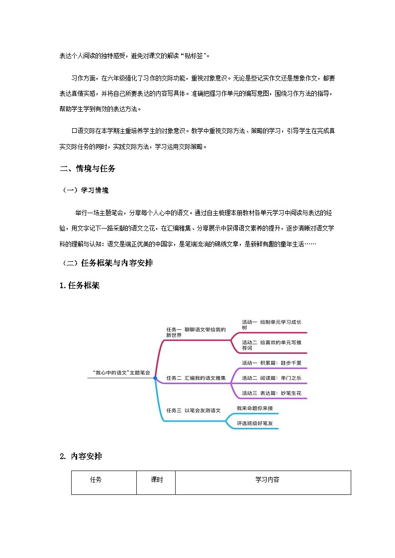 【大单元教案】部编版 小学语文 六年级上册 第九单元（教学设计）03
